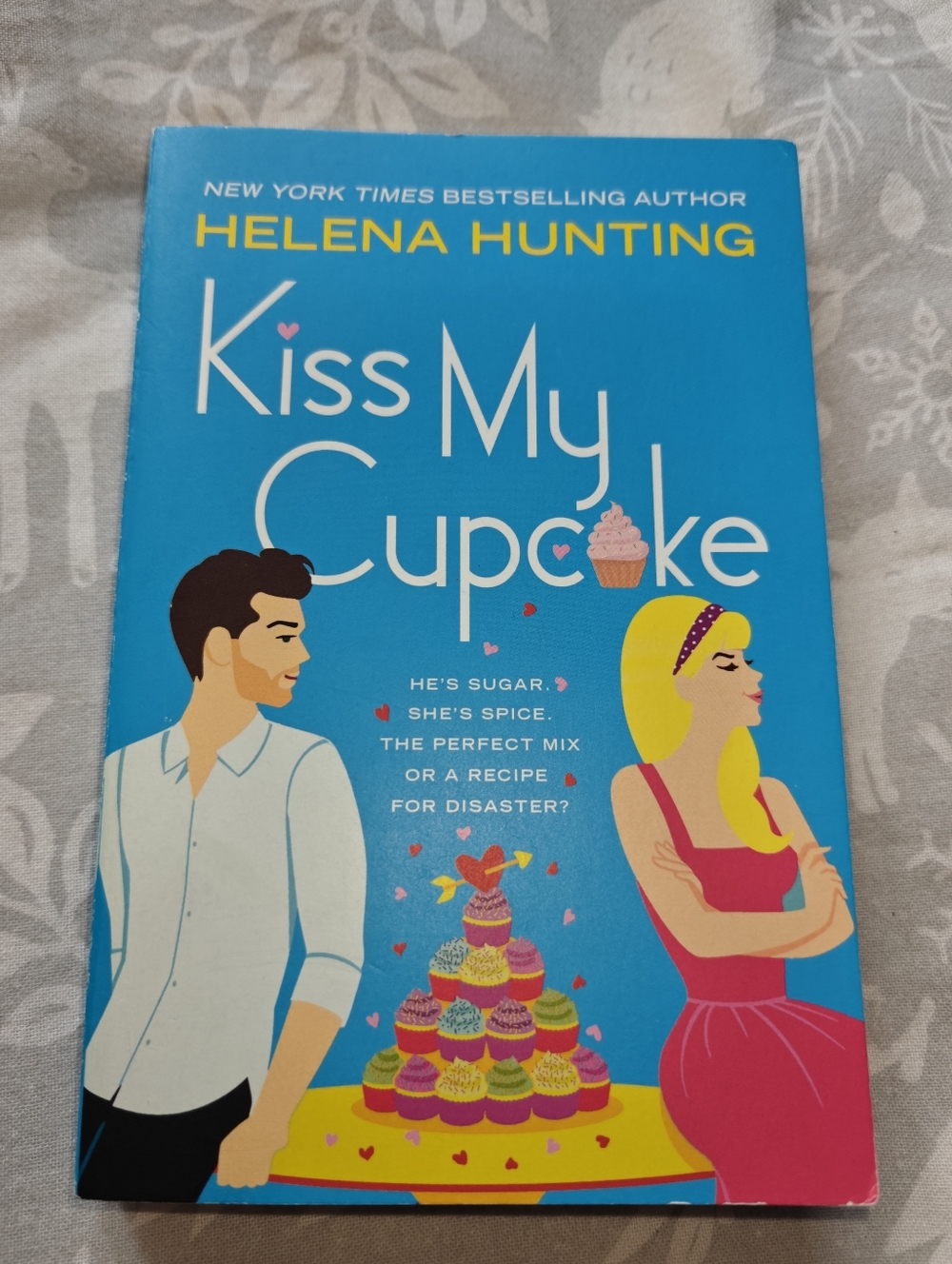 Helena Hunting "Kiss My Cupcake" Bright Blue Paperback